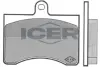 Комплект тормозных колодок, дисковый тормоз ICER 180268 (фото 1)