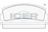 Комплект тормозных колодок, дисковый тормоз ICER 180269 (фото 1)