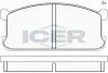 Комплект тормозных колодок, дисковый тормоз ICER 180286 (фото 1)
