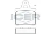 Комплект тормозных колодок, дисковый тормоз ICER 180292 (фото 1)