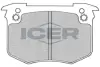 Комплект тормозных колодок, дисковый тормоз ICER 180299 (фото 1)