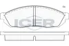 Комплект тормозных колодок, дисковый тормоз ICER 180311 (фото 1)