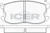 Комплект тормозных колодок, дисковый тормоз ICER 180336 (фото 1)