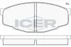 Комплект тормозных колодок, дисковый тормоз ICER 180353 (фото 1)