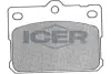 Комплект тормозных колодок, дисковый тормоз ICER 180354 (фото 1)