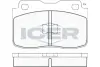 Комплект тормозных колодок, дисковый тормоз ICER 180473 (фото 1)