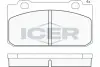Комплект тормозных колодок, дисковый тормоз ICER 180477 (фото 1)
