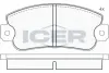 Комплект тормозных колодок, дисковый тормоз ICER 180496 (фото 1)