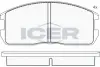 Комплект тормозных колодок, дисковый тормоз ICER 180497 (фото 1)