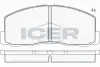 Комплект тормозных колодок, дисковый тормоз ICER 180602 (фото 1)
