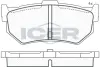 Комплект тормозных колодок, дисковый тормоз ICER 180607 (фото 1)