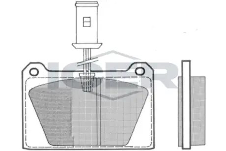 Комплект тормозных колодок, дисковый тормоз ICER 180652