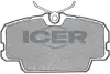 Комплект тормозных колодок, дисковый тормоз ICER 180679 (фото 1)