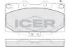Комплект тормозных колодок, дисковый тормоз ICER 181733203 (фото 1)