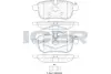 Комплект тормозных колодок, дисковый тормоз ICER 182012 (фото 1)
