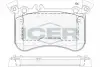 Комплект тормозных колодок, дисковый тормоз ICER 182042203 (фото 1)