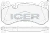Комплект тормозных колодок, дисковый тормоз ICER 182079 (фото 1)