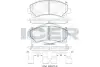 Комплект тормозных колодок, дисковый тормоз ICER 182082 (фото 1)