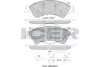 Комплект тормозных колодок, дисковый тормоз ICER 182109 (фото 1)