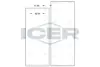 Комплект тормозных башмаков, барабанные тормоза ICER 21574200 (фото 1)