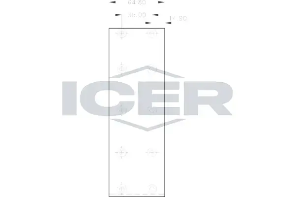 Комплект тормозных башмаков, барабанные тормоза ICER 21577500 (фото 1)