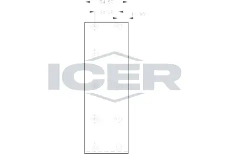 Комплект тормозных башмаков, барабанные тормоза ICER 21577500