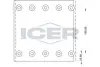 Комплект тормозных башмаков, барабанные тормоза ICER 21909490 (фото 1)