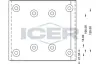 Комплект тормозных башмаков, барабанные тормоза ICER 21948600 (фото 1)