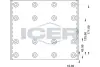Комплект тормозных башмаков, барабанные тормоза ICER 21993200 (фото 1)