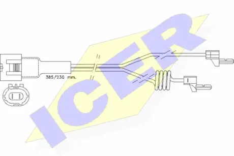 Сигнализатор, износ тормозных колодок ICER 610233EC