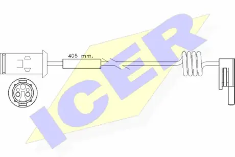 Сигнализатор, износ тормозных колодок ICER 610236EC