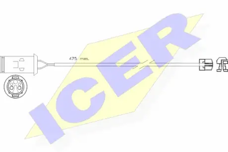 Сигнализатор, износ тормозных колодок ICER 610255EC