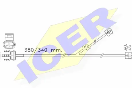 Сигнализатор, износ тормозных колодок ICER 610356EC