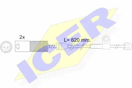 Сигнализатор, износ тормозных колодок ICER 610396EC