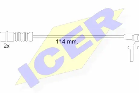 Сигнализатор, износ тормозных колодок ICER 610454EC