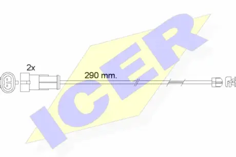 Сигнализатор, износ тормозных колодок ICER 610468EC