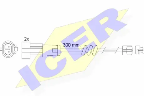 Сигнализатор, износ тормозных колодок ICER 610470EC