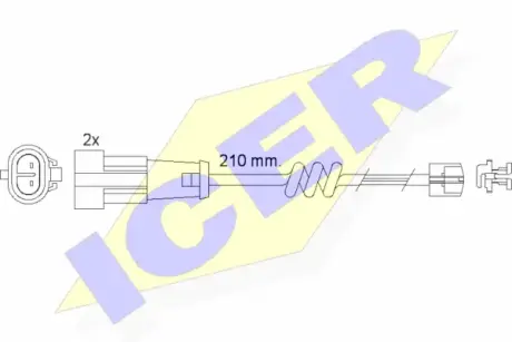 Сигнализатор, износ тормозных колодок ICER 610471EC