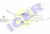 Сигнализатор, износ тормозных колодок ICER 610485EC (фото 1)