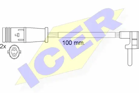 Сигнализатор, износ тормозных колодок ICER 610548EC