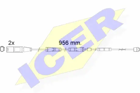Сигнализатор, износ тормозных колодок ICER 610556EC