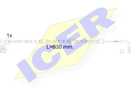Сигнализатор, износ тормозных колодок ICER 610591C