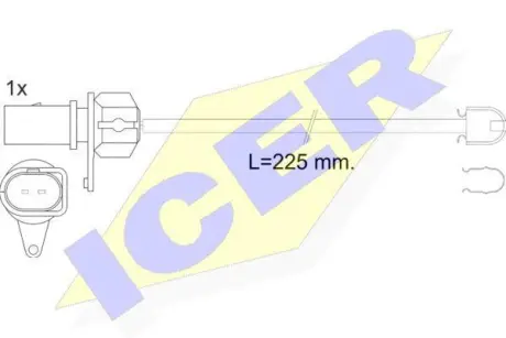 Сигнализатор, износ тормозных колодок ICER 610599C