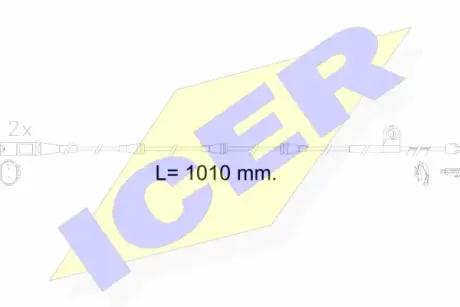 Сигнализатор, износ тормозных колодок ICER 610622EC
