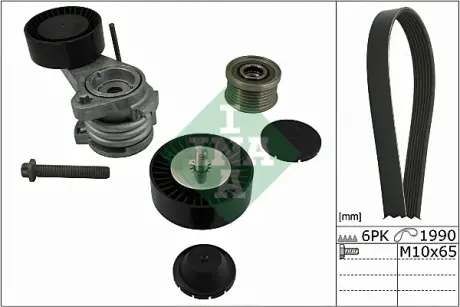 Поликлиновой ременный комплект INA 529005810