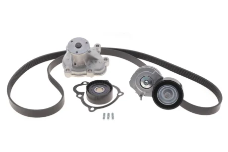 Комплект ременя генератора + помпа Opel Astra J/Corsa/Meriva 1.7D 09- (6PK1718) INA 529031230