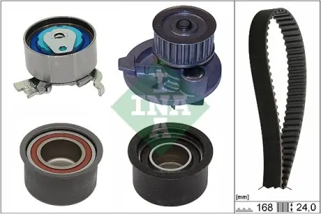 Комплект ГРМ (ремінь + ролик + водяний насос) OPEL ASTRA G, ASTRA H, ASTRA H GTC, SPEEDSTER, ZAFIRA A, ZAFIRA B, ZAFIRA B/MINIVAN 2.0 09.00-12.10 INA 530044430