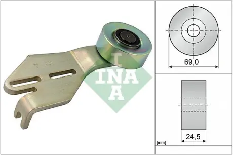 Натяжной ролик, поликлиновой ремень INA 531023810
