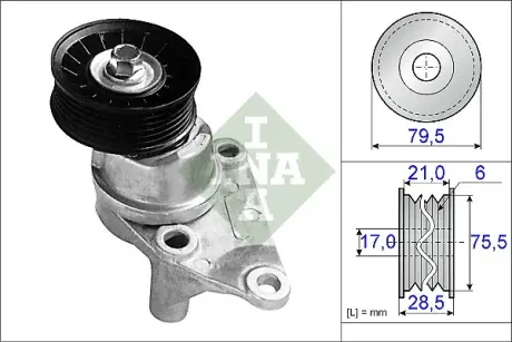 Натяжитель ремня, клиновой зубча INA 534023610