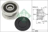 Шків генератора SsangYong Tivoli 15- INA 535033710 (фото 1)